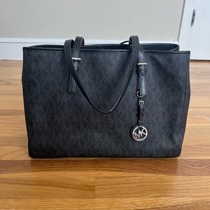 Black Michael Kors Oversized Tote Bag